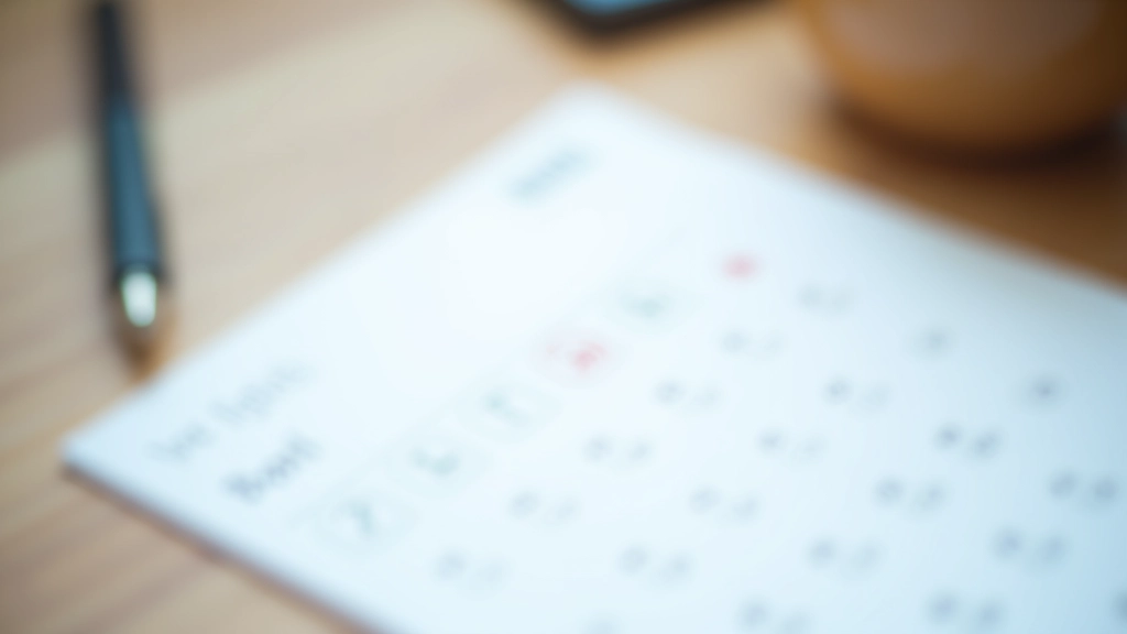 Calendar showing habit tracking with checkmarks across multiple weeks
